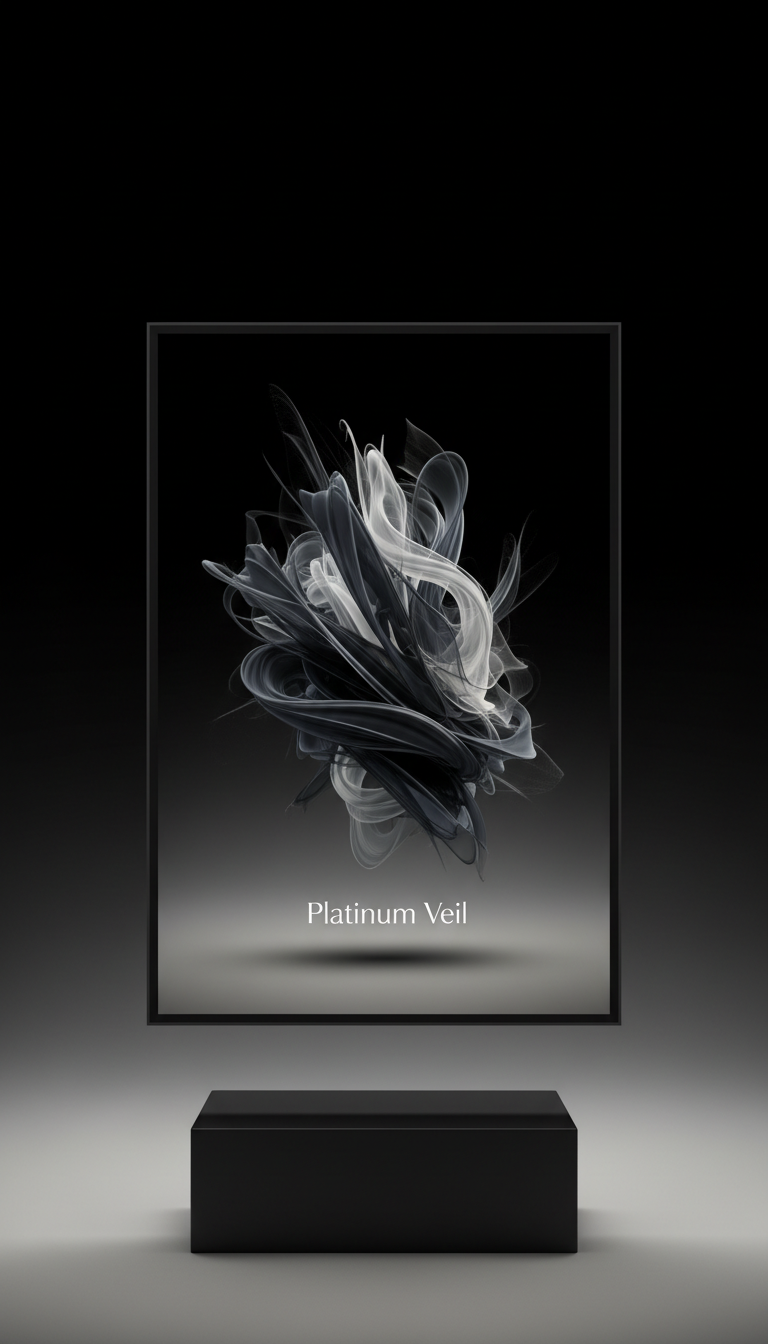 Digital Artwork Platinum Veil Framed Edition