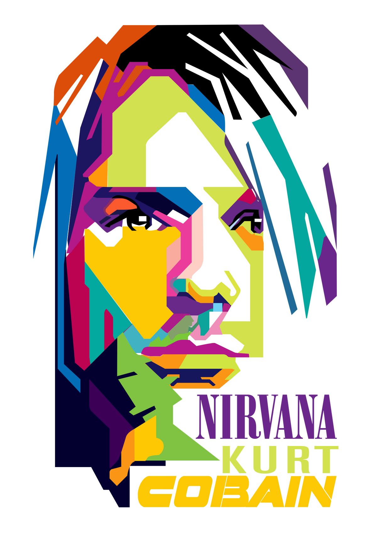 Kurt Cobain Pop Art